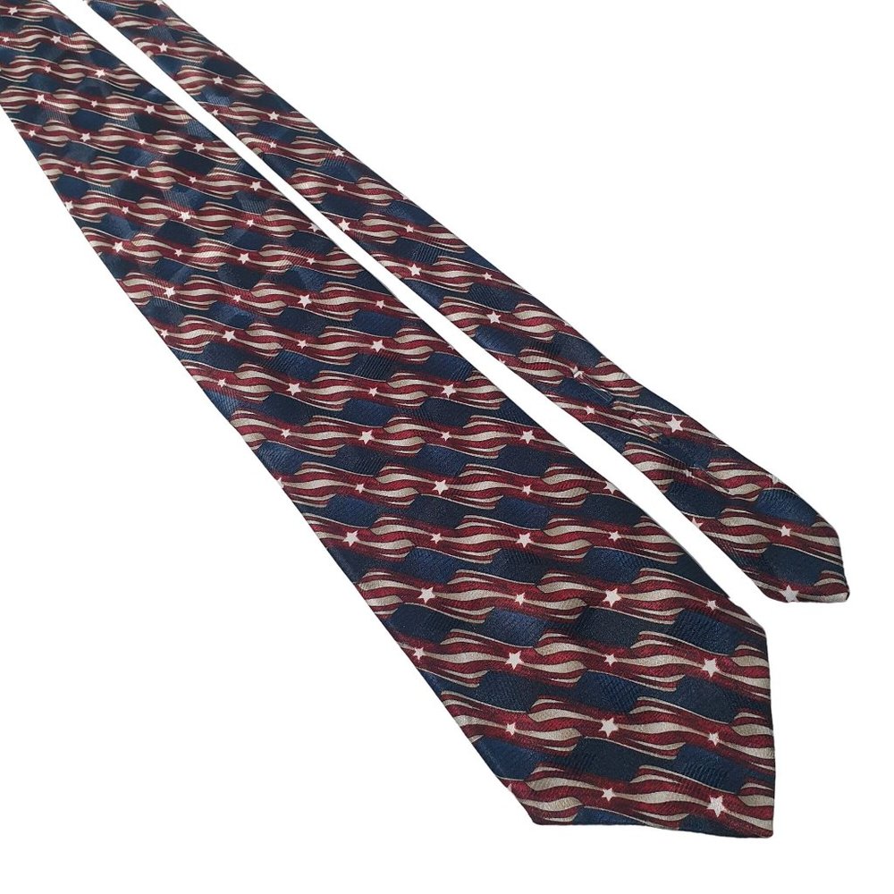 Career Cravats Men Necktie Tie American Political Election Flag Patriotic Work